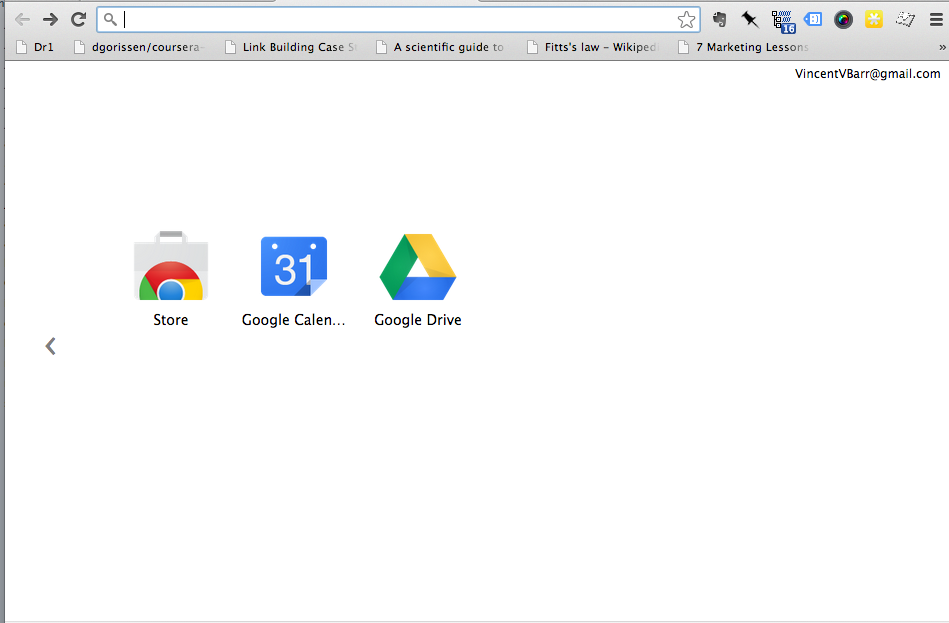 Chrome Homepage After